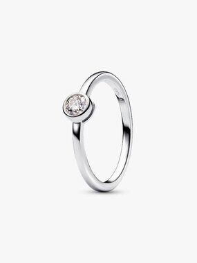 Pandora Era Bezel Sterling Silver Lab-grown Diamond Ring